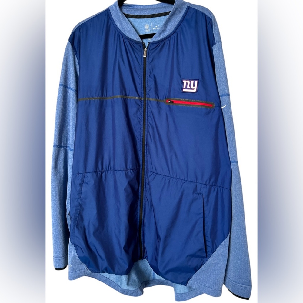 New York Giants Nike NFL On Field Shield Jacket Men's Blue XXL